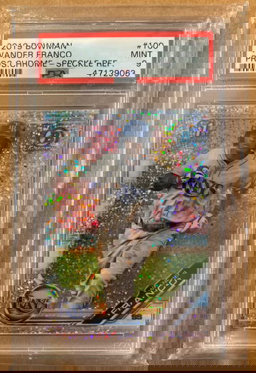 2019 Bowman Chrome Wander Franco speckle refractor 251/299 PSA 9