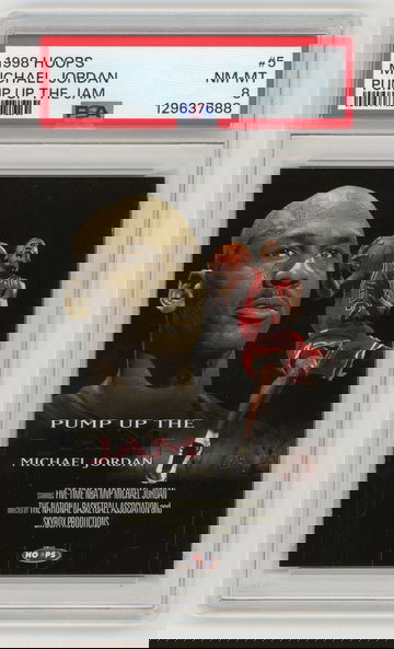 MICHAEL JORDAN 1998-99 Hoops Pump Up The Jame #5 PSA 8