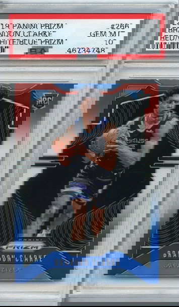 Brandon Clarke Red/White/Blue Prizm PSA 10