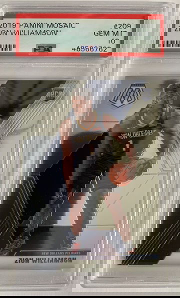 2019 Panini Mosaic Zion Williamson  PSA 10 Gem Mint