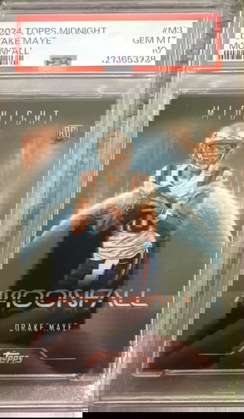 2024 Topps Midnight / Drake Maye / Moonfall / PSA 10