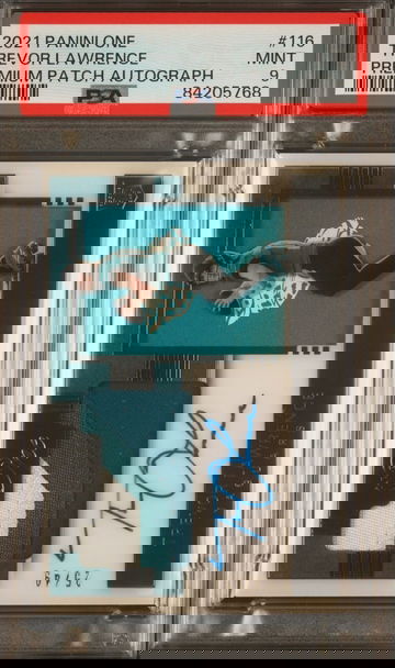 2021 Panini One Premium Trevor Lawrence Rookie Patch Auto RPA /49