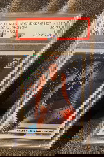 2019 Optic Keldon Johnson White Sparkle #186 PSA 9 