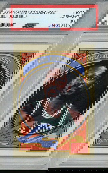 2014 PANINI GOLDEN AGE #101 BILL RUSSELL CARD BOSTON CELTICS PSA 10 LOW POP