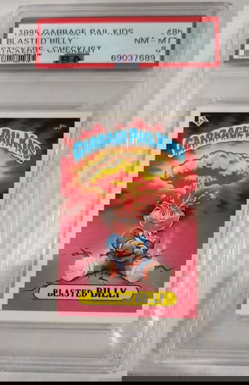 1985 Garbage Pail Kids Sticker- checklist Blasted Billy #8b