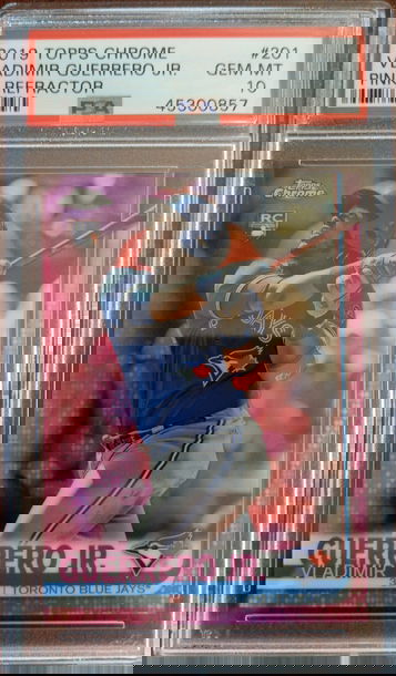 2018 Topps Chrome Vladimir Guerrero Jr Pink