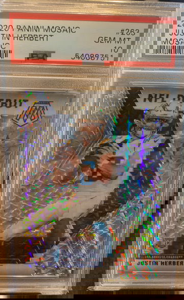 2020 Panini Mosaic Justin Herbert Mosaic Prizm