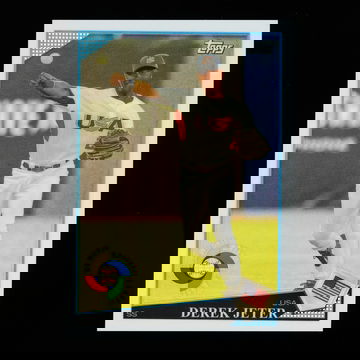 2009 Topps Chrome WBC Derek Jeter Refractor United States #2