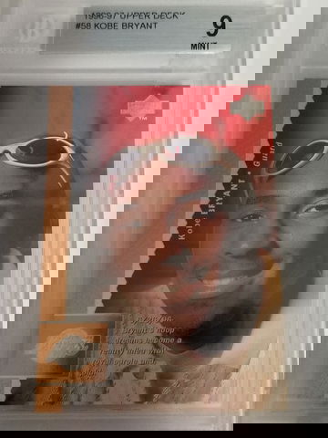 Kobe Bryant 1996 Upperdeck #58 BGS 9