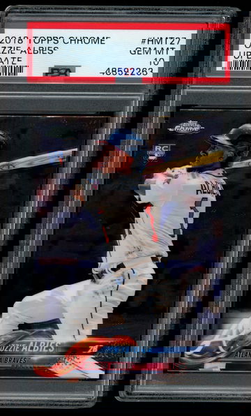 2018 Topps Chrome Update HMT27 Ozzie Albies RC Rookie PSA 10 GEM MINT