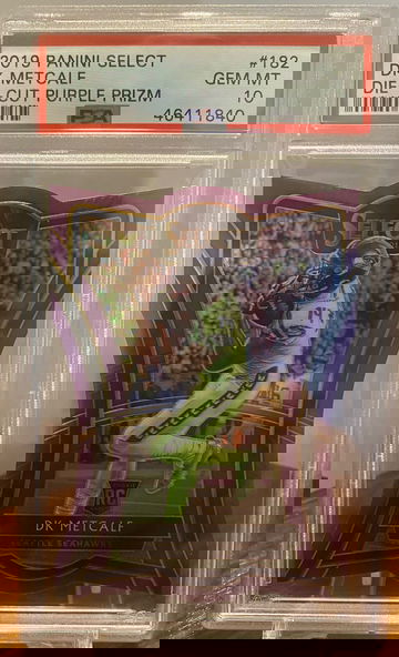 DK Metcalf Select Purple Prizm RC Rookie PSA 10