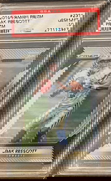 Dak Prescott 2016 Panini Prizm PSA 10 Gem Cowboys Quarterback