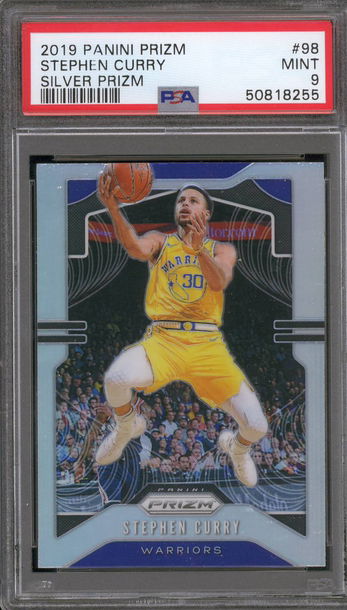 2019 Prizm Silver Stephen Curry PSA 9