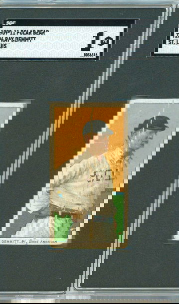 1909 T206 Polar Bear Ray Demmitt St. Louis SGC 1