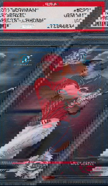 2017 Bowman Chrome Prospects Nick Senzel RC PSA 10 GEM MT 4834