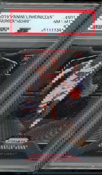 2019 Chronicles Prizm Update Kendrick Nunn PSA 8