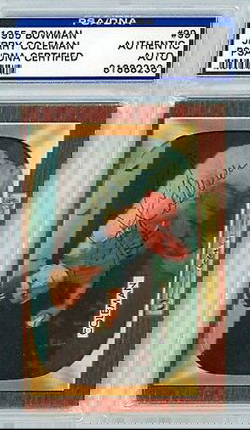 1955 Bowman Jerry Coleman #99 PSA/DNA Certified Authentic Auto P1245