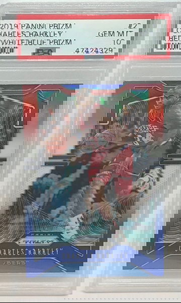 2019 Prizm Red/White/Blue Charles Barkley PSA 10