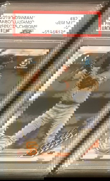 2019 Bowman Chrome Marco Luciano 1st Prospect #BCP82 PSA 10 GEM MINT Giants