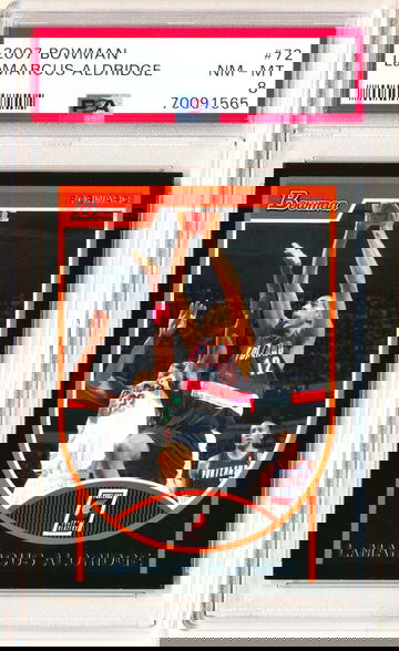 2007 Bowman #72 LaMarcus Aldridge PSA 8 Lop Pop 1!