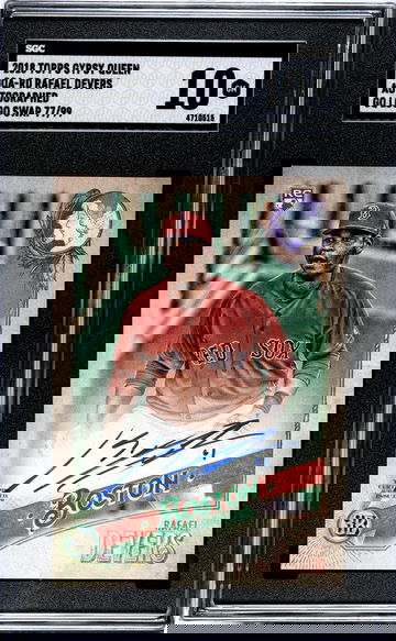 2018 Topps Gypsy Queen GQ Logo Swap Rafael Devers #GQA-RD RC Auto /99 SGC 10
