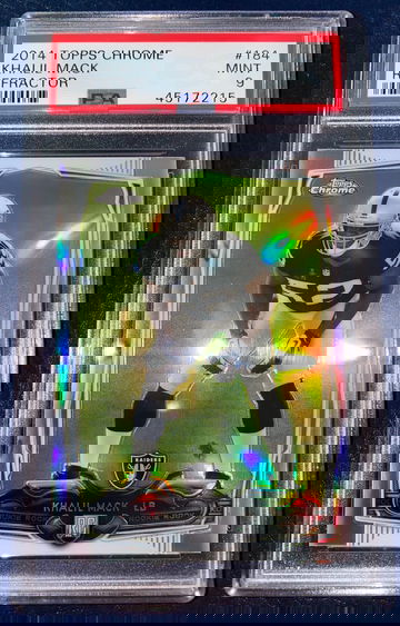 Khalil Mack 2014 Topps Chrome Rookie Refractor #184 PSA 9 