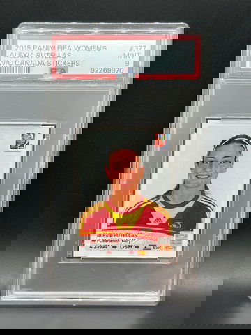 2015 Panini FIFA Women's Alexia Putellas World Cup Canada Stickers PSA 9 ROOKIE