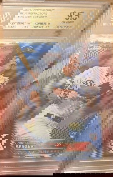 2016 Topps Chrome Corey Seager Rookie Blue Refactor /150 BGS 9.5