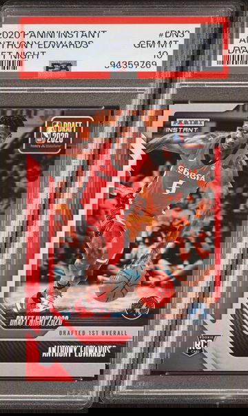 2020 Panini Instant Draft Night Anthony Edwards #DN3 /1 PSA 10