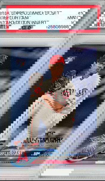 2018 TOPPS COMPLETE SET SHOHEI OHTANI #5 ALL-STAR EDITION INSERT ROOKIE RC PSA 9