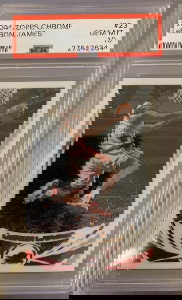 2004 LeBron James Topps Chrome #23 PSA 10