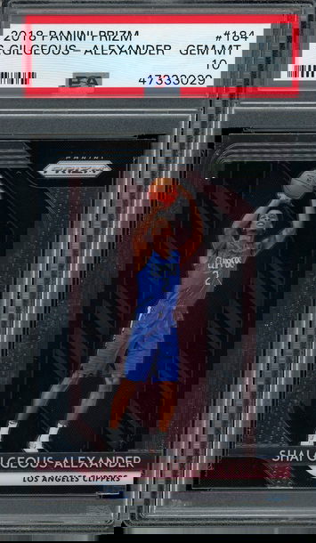 2018 Panini Prizm 184 Shai Gilgeous Alexander PSA 10