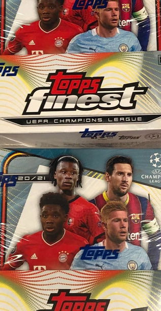 2X 2020-21 TOPPS FINEST UEFA CHAMPIONS LEAGUE SOCCER HOBBY BOX - 2 AUTOS - SUPPORT YOUR LOCAL CARD SHOP!