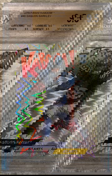 2018 panini kaboom Saquon Barkley BGS 9.5