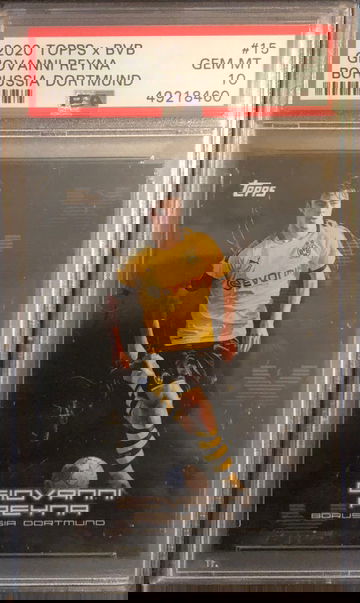 2020 Topps BVB Borussia Dortmund Giovanni Reyna PSA 10