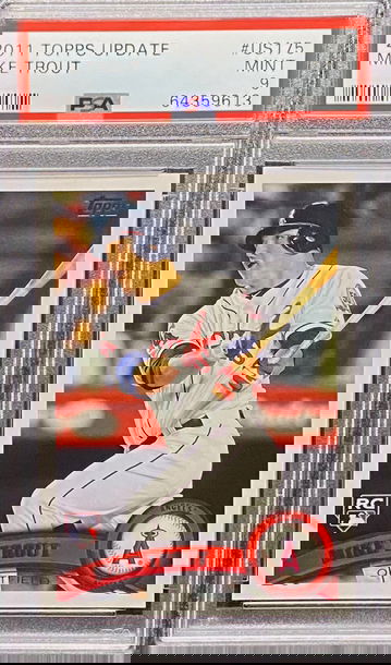 2011 Topps Update Mike Trout Rookie PSA 9 Mint