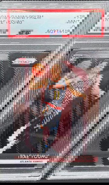 Trae Young Rookie Prizm base Graded PSA 9