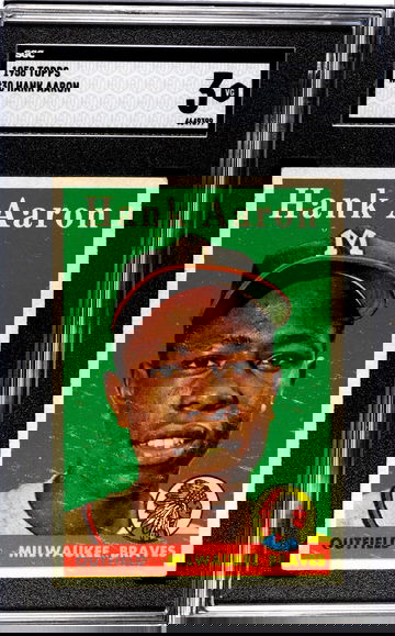 1958 Topps #30 Hank Aaron SGC 3 HOF Milwaukee Braves