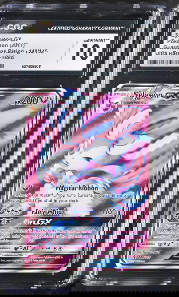 2017 Pokémon Sun & Moon Guardians Rising Full Art Sylveon #140/145 GX CGC 10