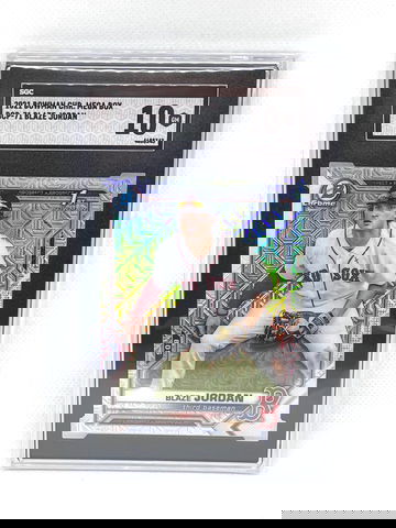 2021 Bowman Blaze Jordan Mega Box Mojo Refractor SGC 10 GEM Red Sox 