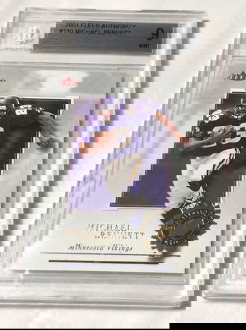 2001 FLEER AUTHORITY # 110 MICHAEL BENNETT MINT 9