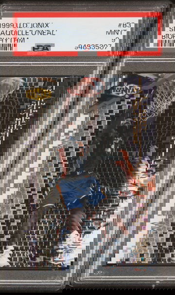 1999 UPPER DECK SHAQUILLE O'NEAL IONIX BIORHYTHM #B3 PSA 9 BK.C1.67