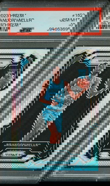 2023 Panini Prizm #152 BRANDON MILLER Silver Prizm Rookie RC PSA 10 GEM MINT