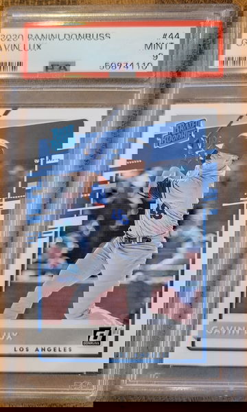 Gavin Lux 2020 Donruss Rated Rookie PSA 9 Mint