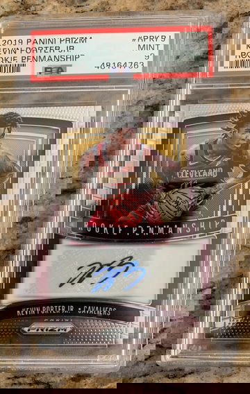 2019 prizm Kevin Porter jr rookie penmanship 