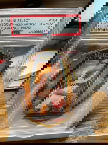 2018 Shai Gilgeous Alexander Panini Select Premier Orange Die-Cut / 65 PSA 10