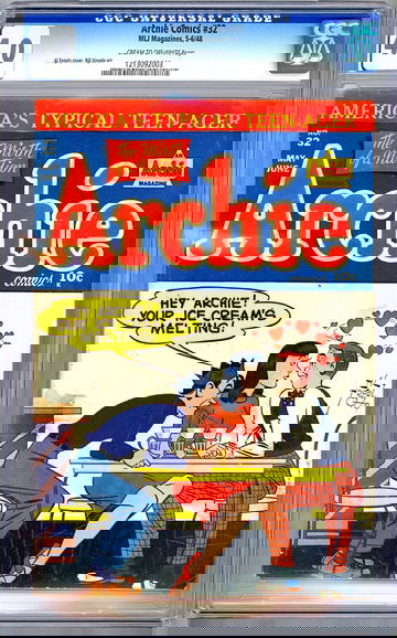 ARCHIE COMICS #32 CGC 4.0 GOLDEN AGE CLASSIC AL FAGALY CVR BILL VIGODA ART 1948