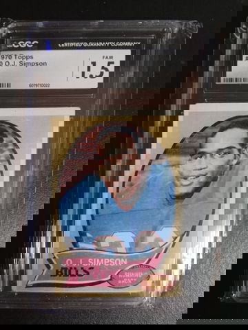 1970 Topps #90 OJ Simpson CGC 1.5