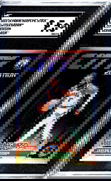 2023 NBA Hoops #1 Jaylen Brown City Edition SGC 9.5