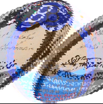 Jackie Robinson Single Signed & Inscribed Charles Fazzino Baseball JSA/ Fanatics